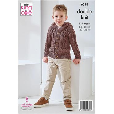 King Cole Pattern 6518 Jacket and Sweater in DK