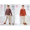 King Cole Pattern 6518 Jacket and Sweater in DK