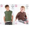 King Cole Pattern 6531 Sweater and Slipover in Comfort Baby dk