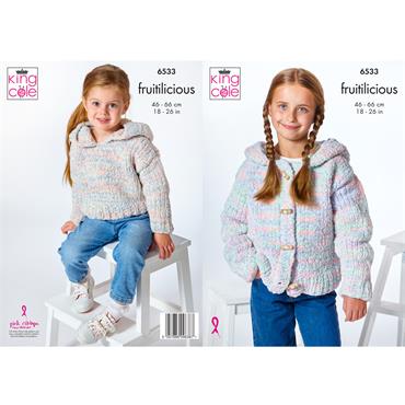 King Cole Pattern 6533 Hoodies in Fruitilicious