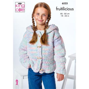 King Cole Pattern 6533 Hoodies in Fruitilicious