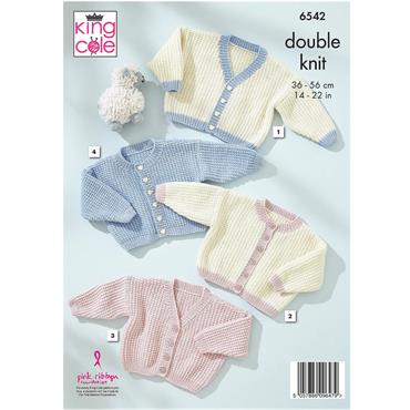 King Cole Pattern 6542 Cardigans in Dk