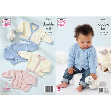 King Cole Pattern 6542 Cardigans in Dk