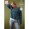 King Cole Pattern 6552 Sweater and Cardigan Knitted in Animal Kingdom