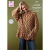 King Cole Pattern 6553 Sweater and Cardigan Knitted in Animal Kingdom
