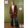 King Cole Pattern 6553 Sweater and Cardigan Knitted in Animal Kingdom