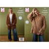 King Cole Pattern 6553 Sweater and Cardigan Knitted in Animal Kingdom
