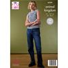 King Cole Pattern 6554 Tank Top and Cardigan Knitted in Animal Kingdom