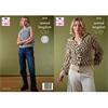 King Cole Pattern 6554 Tank Top and Cardigan Knitted in Animal Kingdom