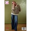 King Cole Pattern 6556 Sweater and Cardigan Knitted in Animal Kingdom