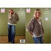 King Cole Pattern 6556 Sweater and Cardigan Knitted in Animal Kingdom