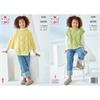 King Cole Pattern 6560 Poncho and Tabard in Aran
