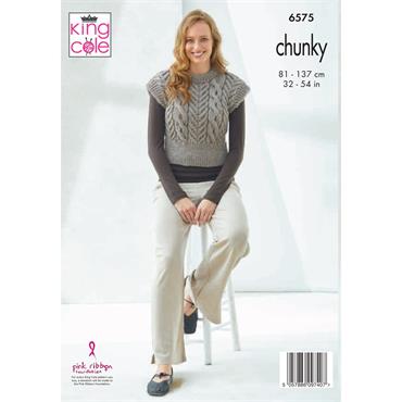 King Cole Pattern 6575 Slipover and Tunic in Chunky