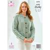 King Cole Pattern 6578 Sweater & Cardigan in Super Chunky