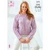 King Cole Pattern 6578 Sweater & Cardigan in Super Chunky
