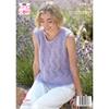 King Cole Pattern 6594 Cardigan & Top in  Flair Solo