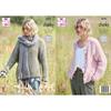 King Cole Pattern 6596 Sweater & Cardigan in Flair Solo
