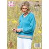 King Cole Pattern 6597 Cardigan & Sweater in Flair Solo