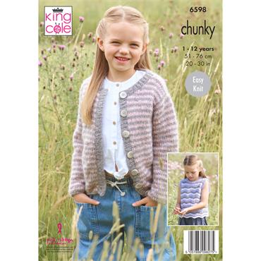 King Cole Pattern 6598 Girls Tops in Flair Solo