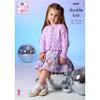King Cole Pattern 6602 Girls Cardigan & Sweater in Dazzle DK