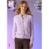 King Cole Pattern 6604 Ladies Cardigan & Sweater in Dazzle DK