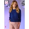 King Cole Pattern 6605 Ladies Sweater & Top in Dazzle DK