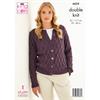 King Cole Pattern 6624 Sweater & Cardigan in Baby Alpaca DK