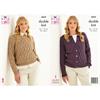King Cole Pattern 6624 Sweater & Cardigan in Baby Alpaca DK