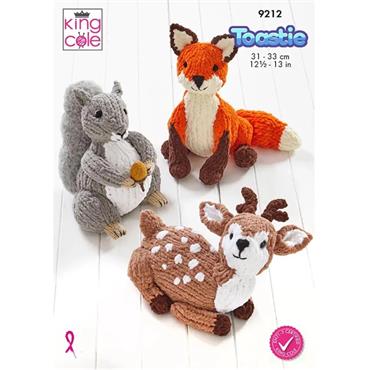 King Cole Pattern 9212 Toys in Toastie