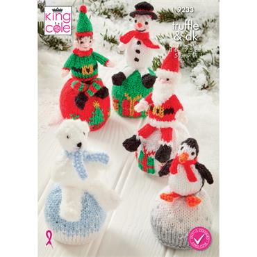 King Cole Pattern 9233 Christmas Orange Covers