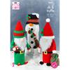 King Cole Pattern 9241 Gonks Christmas Crisp Tube Covers
