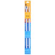 8mm plastic knitting needles, 35cm long
