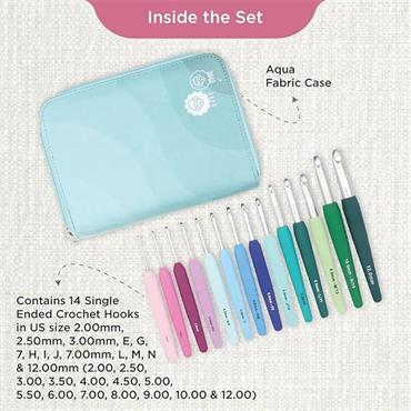 Waves 2.0 Grande Singel Ended Crochet Set - 14 sizes
