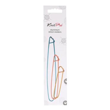 KnitPro Aluminum Stitch Holders - 3 Pieces