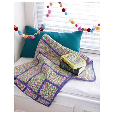 LA6725 Easy Afghans Book - 7 Simple designs featuring exciting pattern stitches and techniques