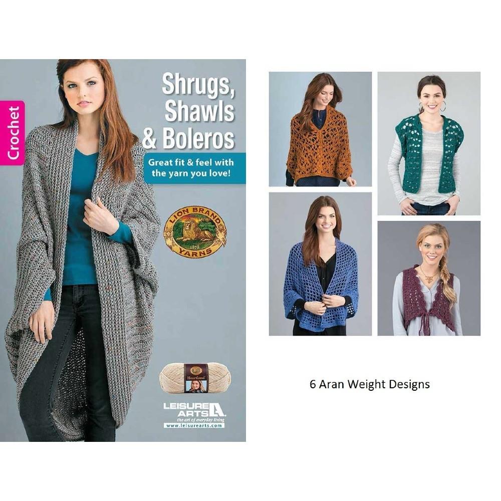 Shrugs, Shawls & Boleros Aran Crochet Leisure Arts 75544