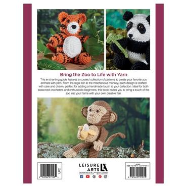 Leisure Arts Zoo Amigurumi - 8 Projects to Crochet Your Own Animal Kingdom - Leisure Arts Book 7923 
