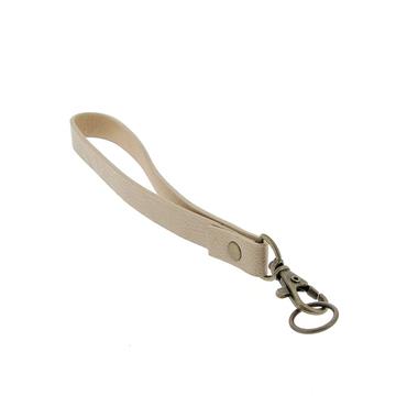 Hooked Vegan Leather Pochette Handle Cappuccino