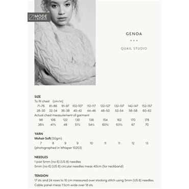 Rowan MODE at Rowan Knitting Pattern - Genoa