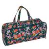 Knitting Bag with Pins Storage Floral Garden Teal