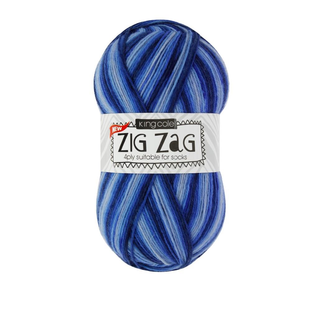 King Cole Zig Zag 4ply Sock Yarn Ireland