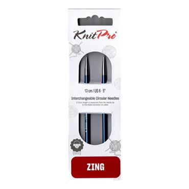 Knit Pro Zing 13cm Interchangeable Circular Needles