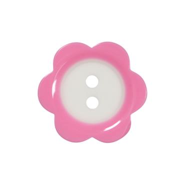 2 Hole Flower Button 15mm (2 Tone)