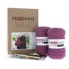 Hooked DIY Crochet Kit Avila Beachbag in RibbonXL - Plum
