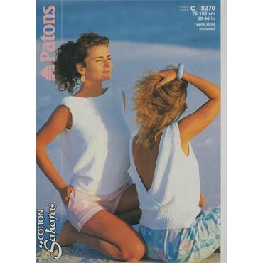 Patons Pattern 8270 Cross Over Top