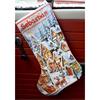 DIY Christmas Stocking Counted Cross Stitch Kit: A Village Aglow