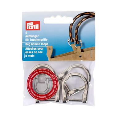 Prym Bag Handle Loops 18mm - Silver