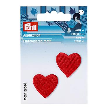 Prym Embroidered Motif - Hearts