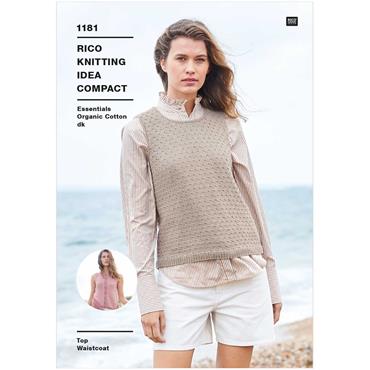 Pattern 1181 Top and Waistcoat in Essentials Organic Cotton DK