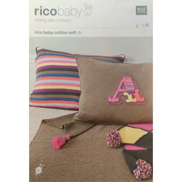 Pattern #171 Cushion And Blanket in Cotton DK